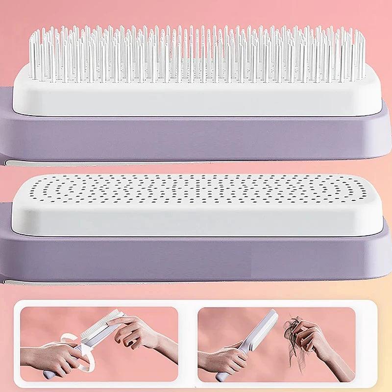 Escova Retrátil Autolimpante – HairClean
