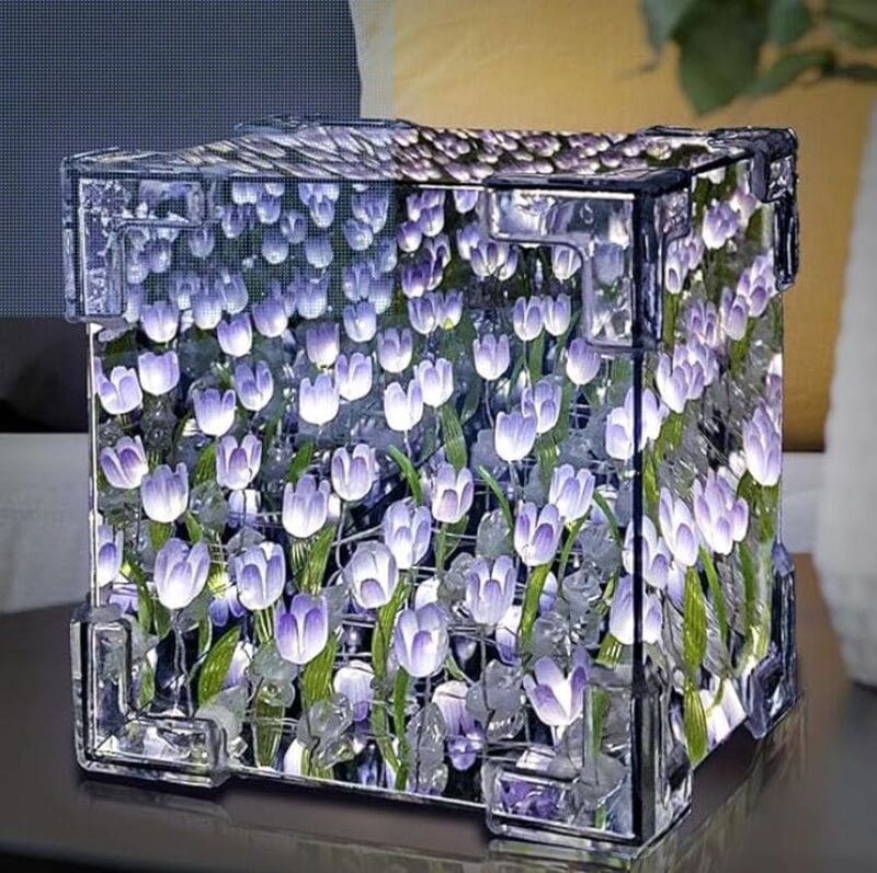 Luminária com Efeito Infinito - Tulipa Espelhada