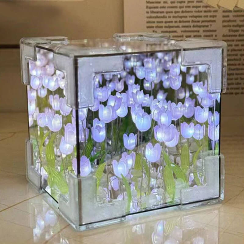 Luminária com Efeito Infinito - Tulipa Espelhada
